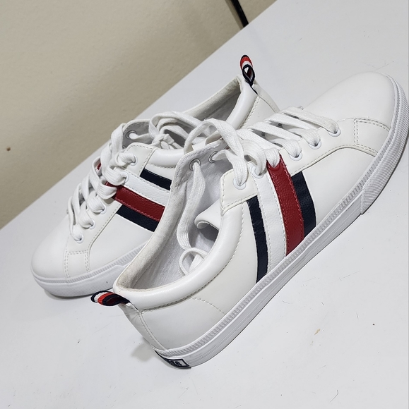 TOMMY HILFIGER white Sneakers US 8W - Picture 1 of 5
